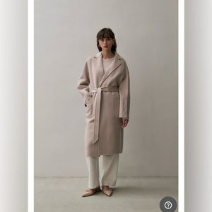 The Curated classic coat in bone xxs